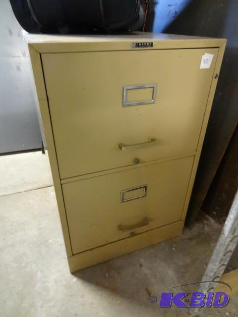 lot 30 image: Acorn Metal 2 Drawer File Cabinet 18"...