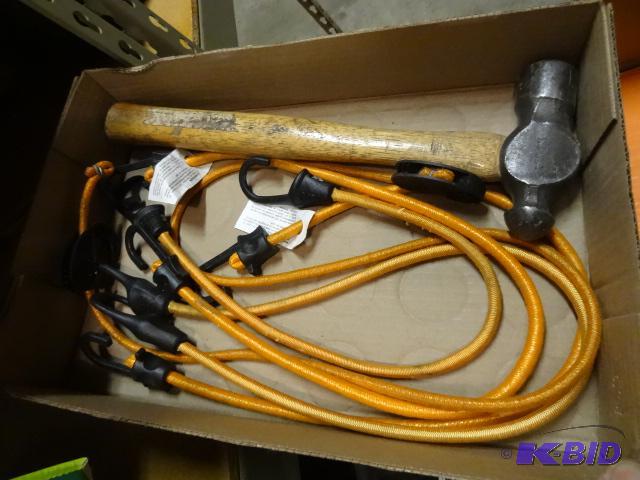 lot 312 image: Bungee Cords, Hammer...