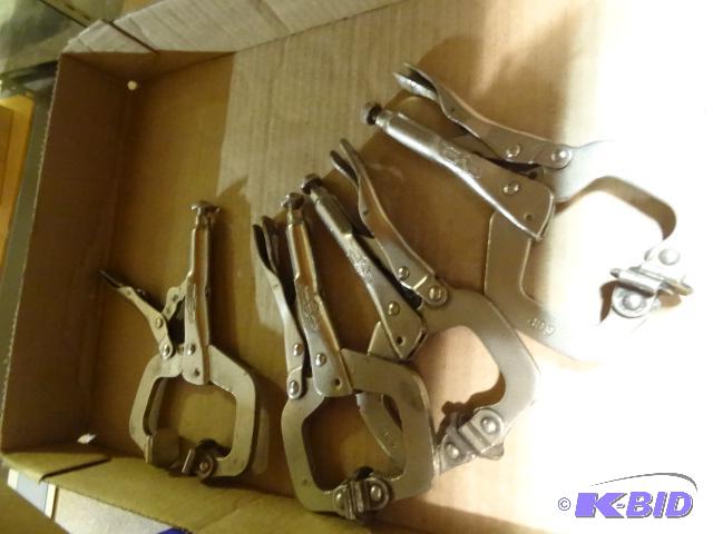 lot 317 image: 4 Vise Grip Plier Clamps 650...