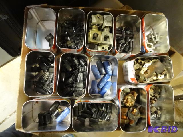 lot 32 image: Misc Ground Clamps and Wire Nuts...