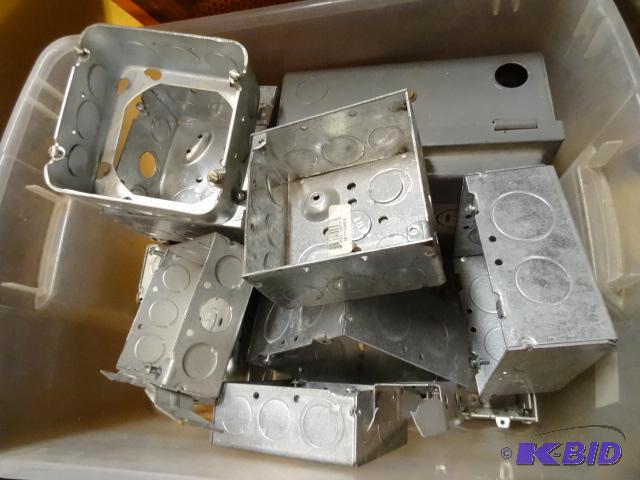 lot 328 image: Metal Electrical Boxes...