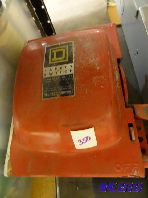 lot 350 image: Square D Safety Switch...