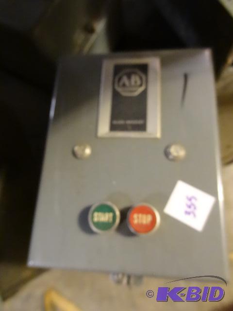 lot 355 image: A-B Start Stop Machine Box...