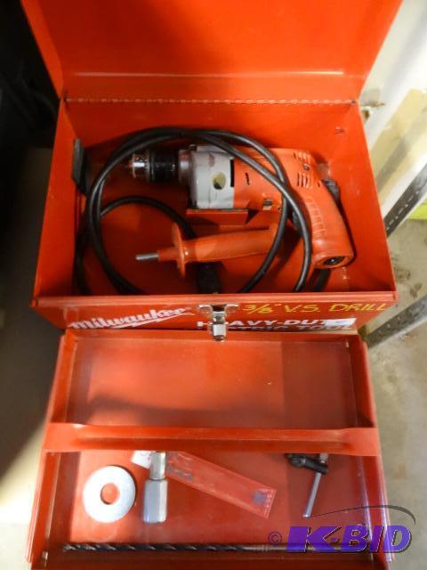 lot 36 image: Milwaukee 38 Variable Speed Drill, Works...
