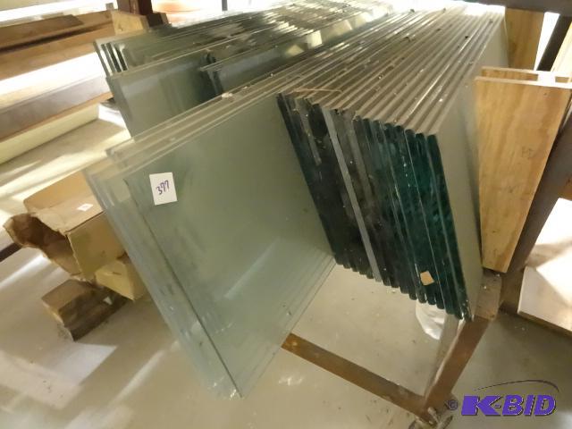 lot 377 image: Pile of Misc Glass. Mostly 12" Longest L...