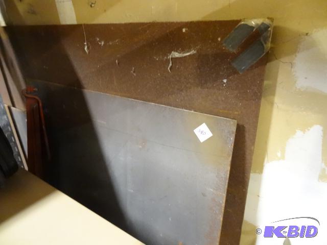 lot 380 image: Misc Sheets of Steel. 2 of Them are 120"...
