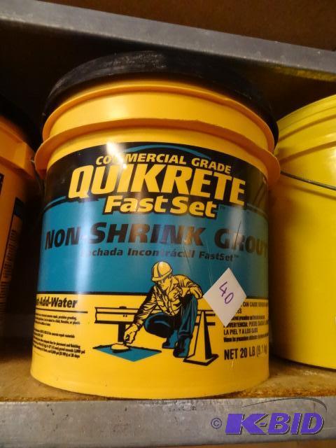 lot 40 image: 20 lb Bucket of Quikrete Non Shrink Grout...