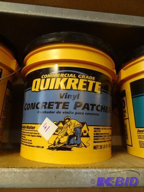 lot 41 image: Quikrete Vinyl Concrete Patcher 20 lb...