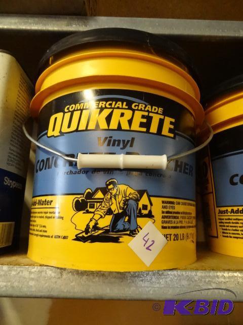 lot 42 image: Quikrete Vinyl Concrete Patcher 20 lb...