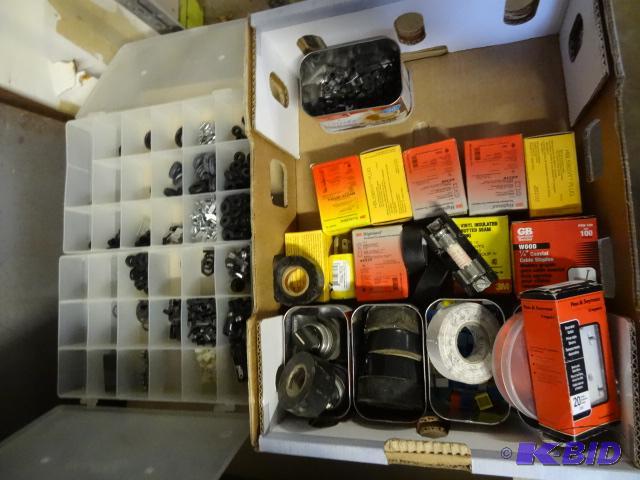 lot 48 image: Grommets. Crimp Connectors, Cable Staples, an...