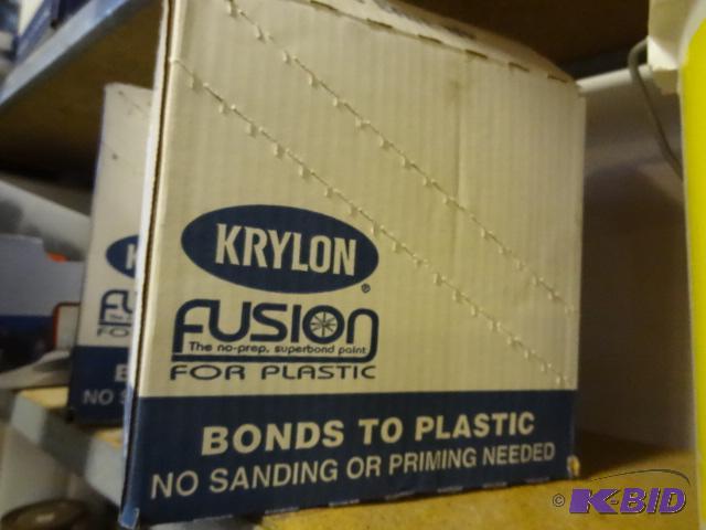 lot 50 image: Krylon Fusion Black Spray Paint for Plastic. ...
