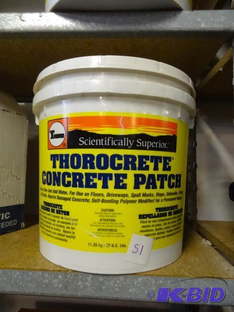 lot 51 image: Thorocrete Patch 25 lb Half Full...