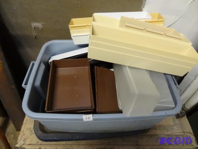 lot 60 image: Misc Plastic Bins...