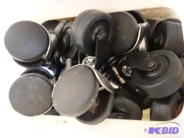 lot 76 image: Bin of Misc Furniture Casters....