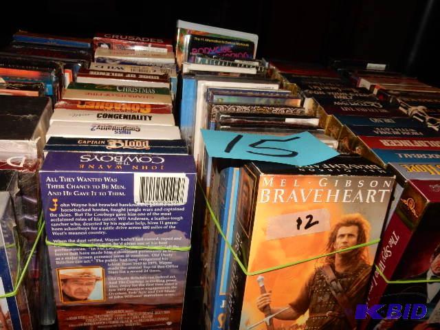 VHS Videos as pictured. Most are new in their...