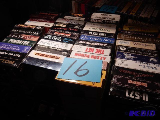 VHS Videos as pictured. Most are new in their...