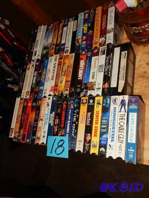 VHS Videos as pictured. Most are new in their...
