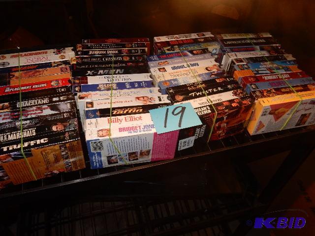 VHS Videos as pictured. Most are new in their...