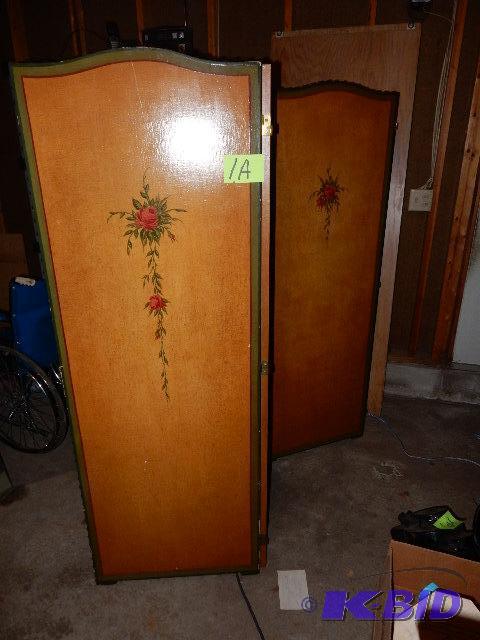 Room Divider.. Hardboard with a canvas type c...