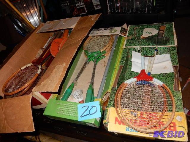 Very old Badmitten racquets.. In their origin...