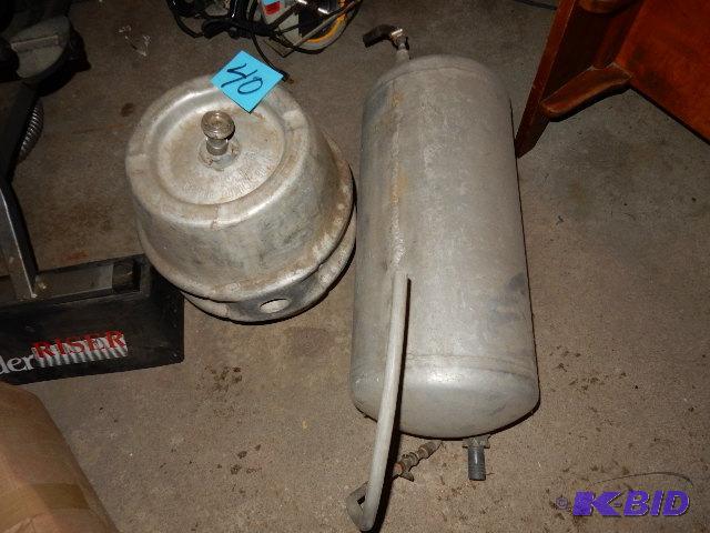 Aluminum 8 Gal Keg. Aluminum pressure tank...