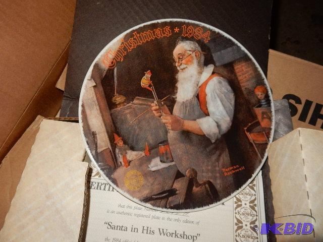 Norman Rockwell Christmas Collector plates. 1...