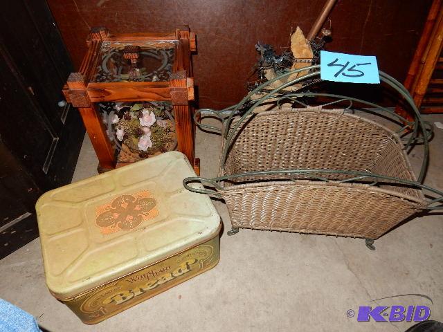 Misc. decorative items as pictured. Magazine ...