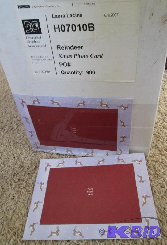 Lot of approximately 900 photo greeting card ...