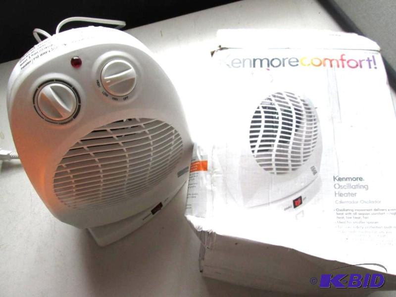 Kenmore comfort oscilatring heatrer, new, dam...