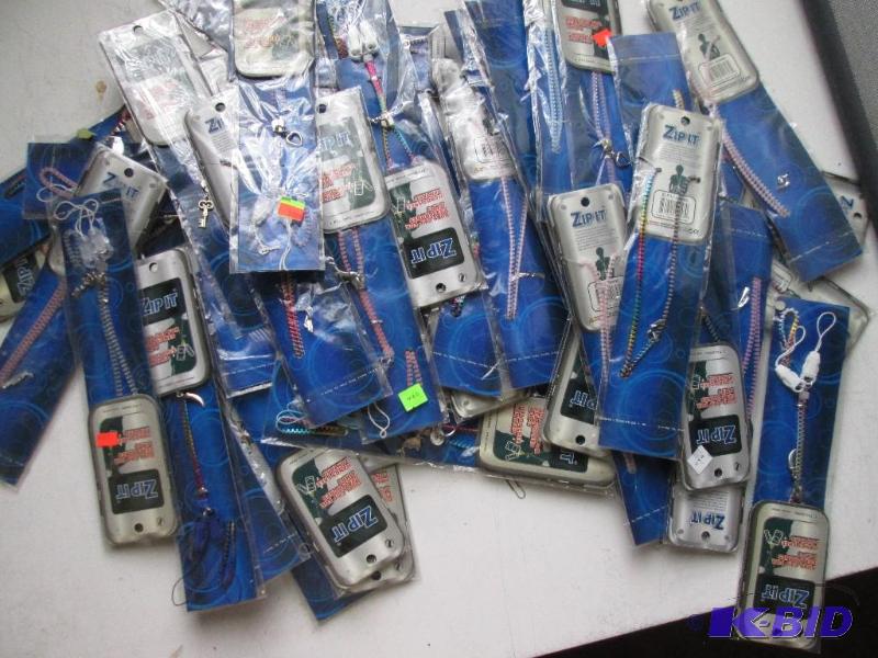 Large lot of zipper lanyards...