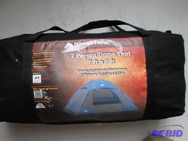 Ozark trail tent, not set up or tested, appea...