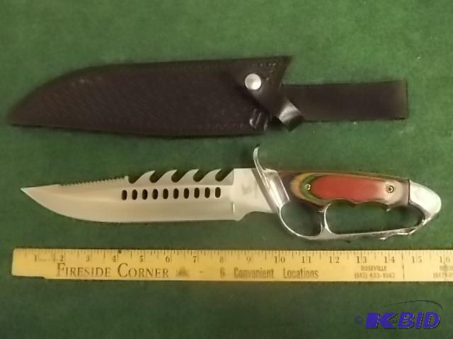 Large Hunting Knife With Sheath...