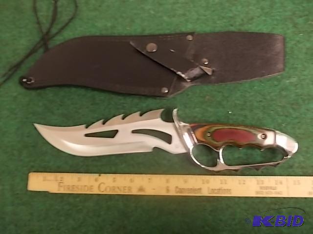 Large Hunting Knife with Sheath...