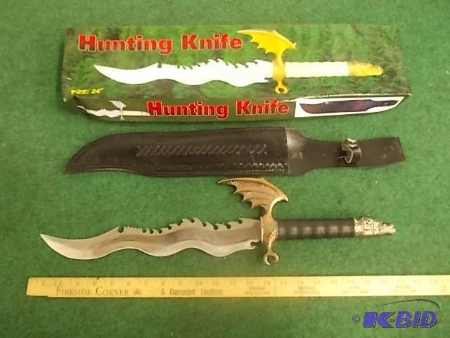 &nbsp24&quot Hunting Knife With Sheath...