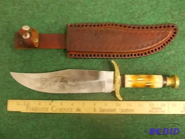 Large Hunting Knife With Sheath...