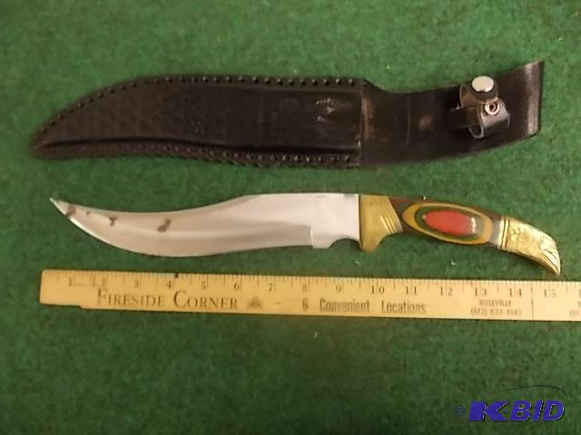 Large Hunting Knife With Sheath...