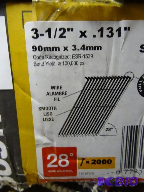New box of Bostitch brand wire weld framing n...