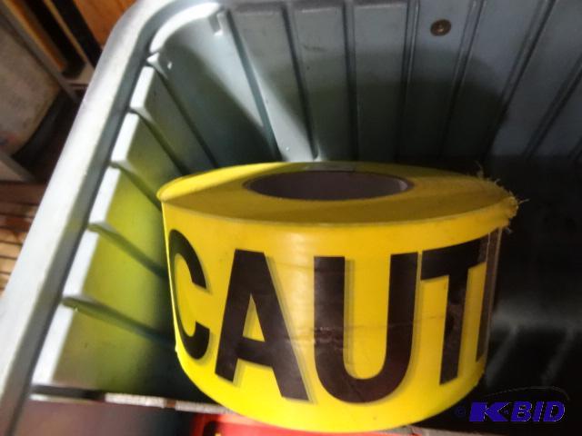 New roll of yellow caution tape. By CH Hanson...