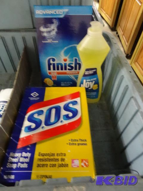 New kitchen cleaning a lot including box of f...