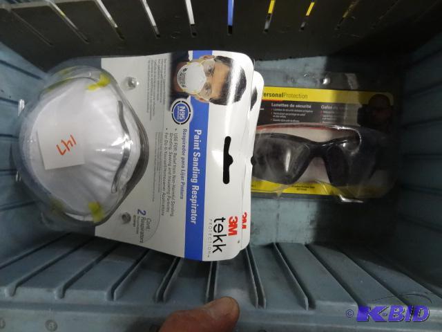 New lot of personal protection products. Incl...