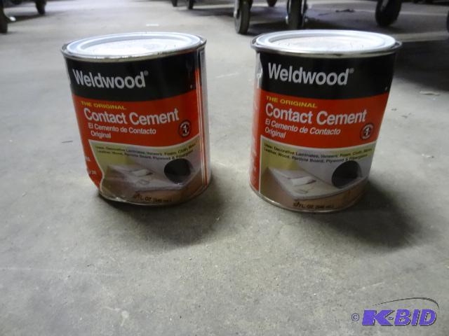 New lot of quantity two cans of WeldWood bran...
