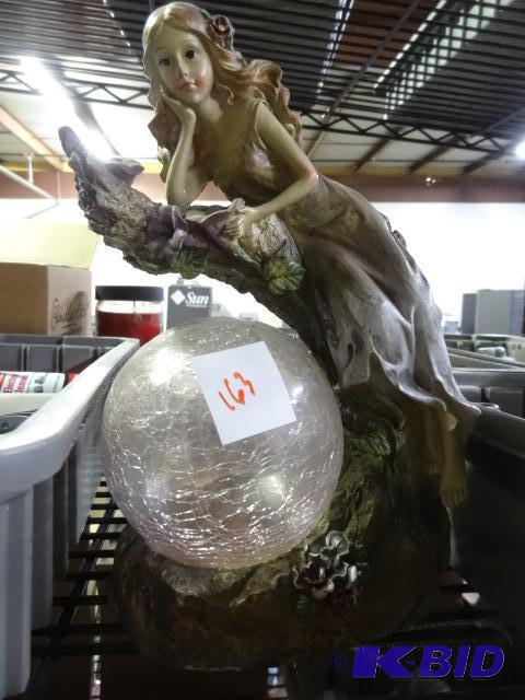 New moonrays garden angel led glowing ball sc...