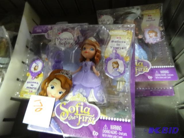 New lot quantity 3 Disney princess Sofia figu...