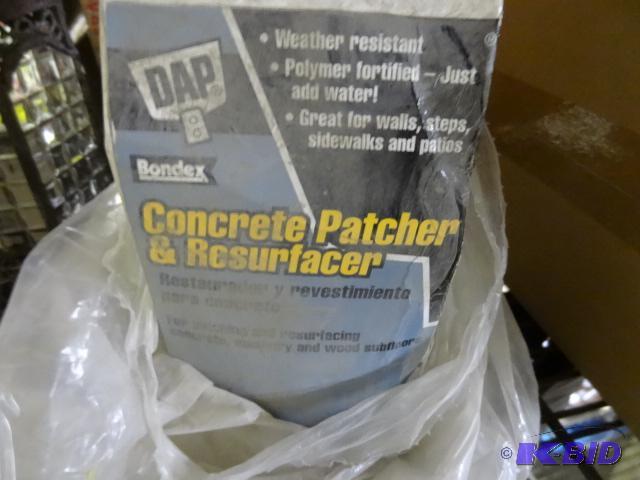 New curtain of bondex concrete patcher and re...