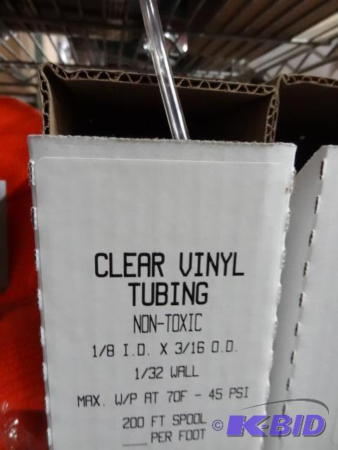 New lot 200 foot spool of clear vinyl tubing....