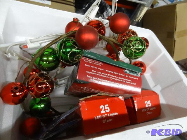 New Christmas lot. Includes two 25 bulb strin...