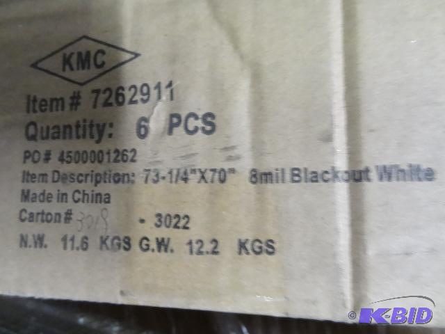 New lock quantity 5 black out roller shades....