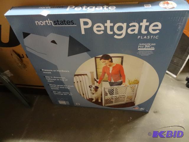 New in box North States pet gate. Plastic pet...