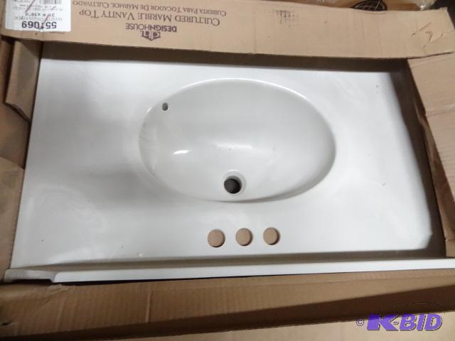 New in box design house brand cultured marble...