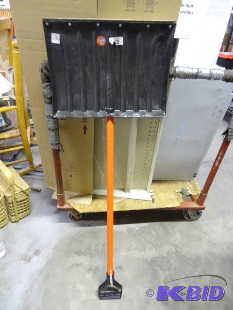 new standards snow shovel poly blade with ste...